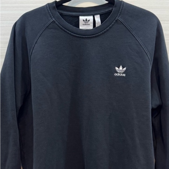 Adidas Men's Black Crewneck Sweatshirt Size Large - Picture 1 of 5